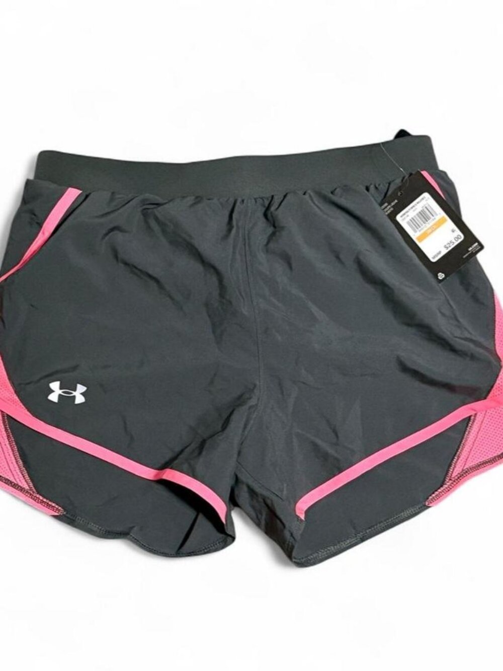 Under Armour Gray & Pink Running Shorts Size S NWT